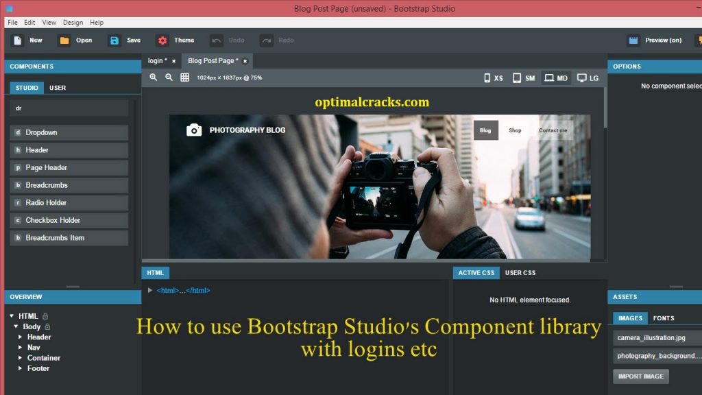 Bootstrap Studio 6.5.6 Crack